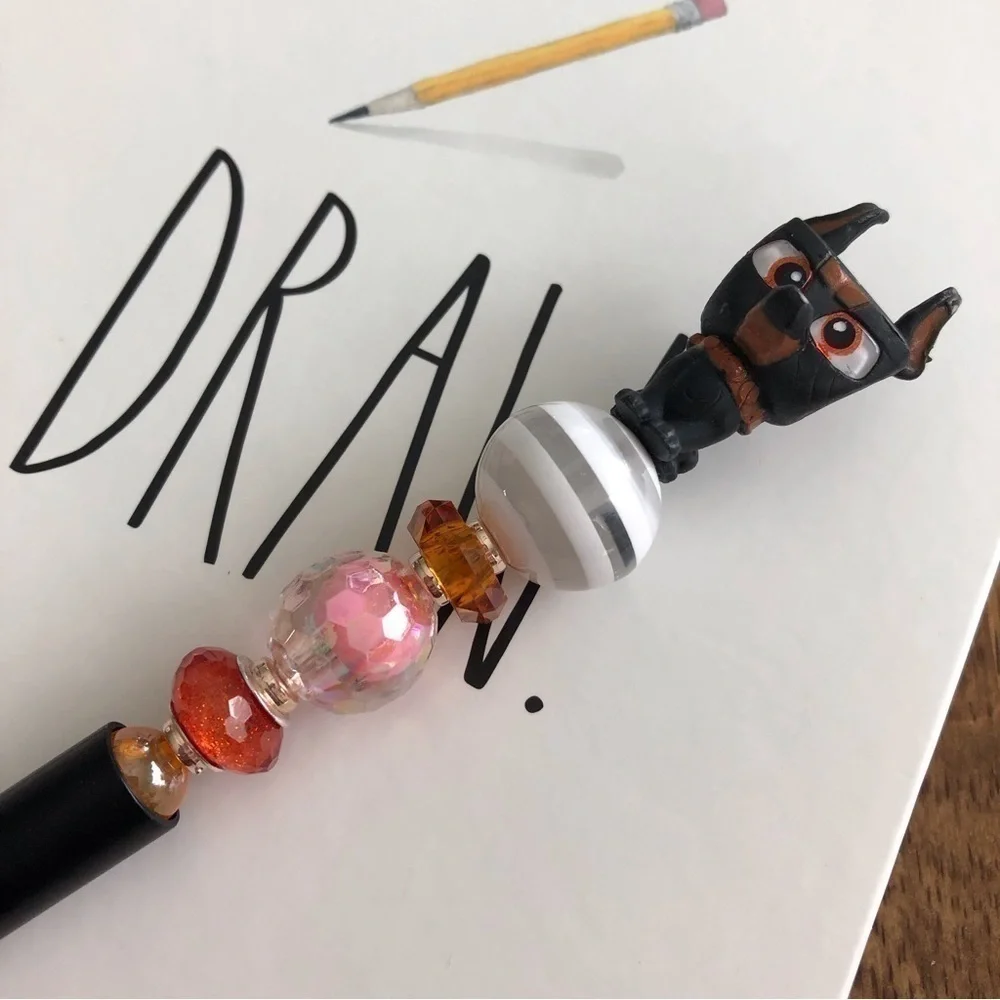 Disney Doorables: Up: Alpha Dog handmade beaded pen